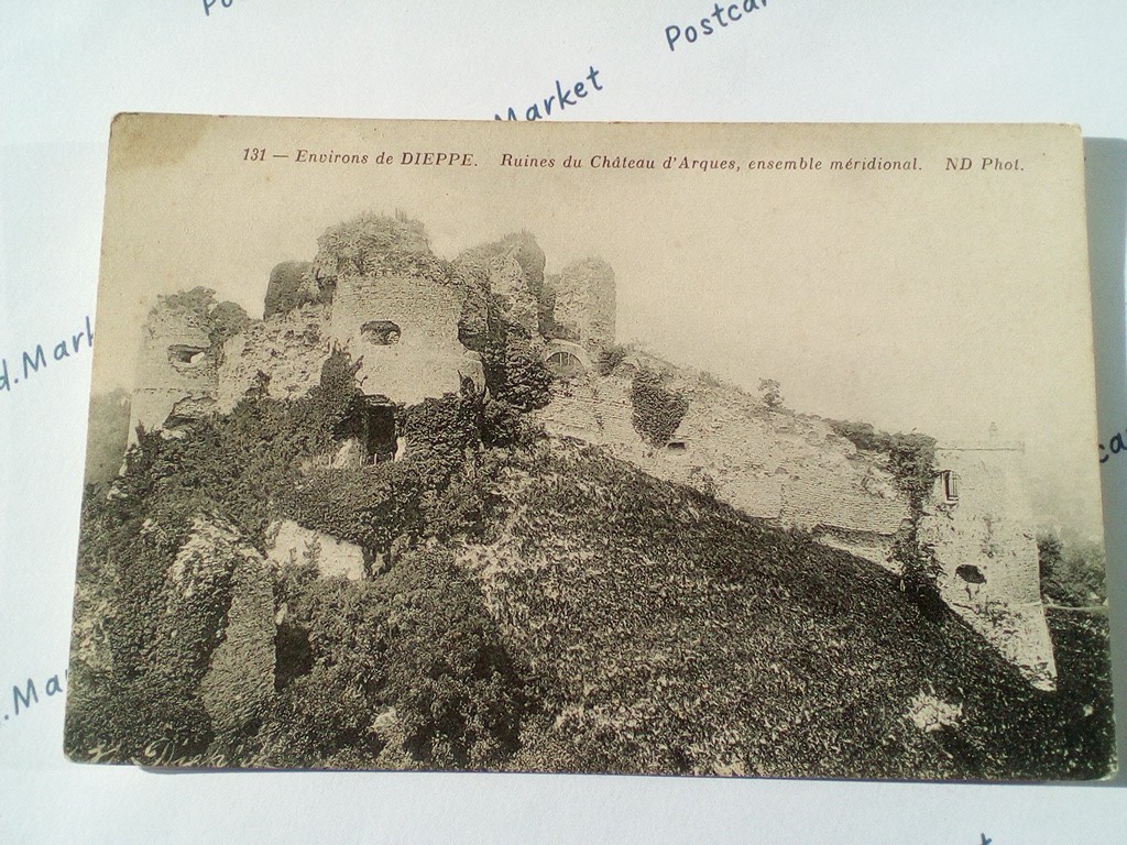 /France/Dieppe/FR_place_19xx_Dieppe. Ruines du Chateau Arques, ensemble meridional.jpg